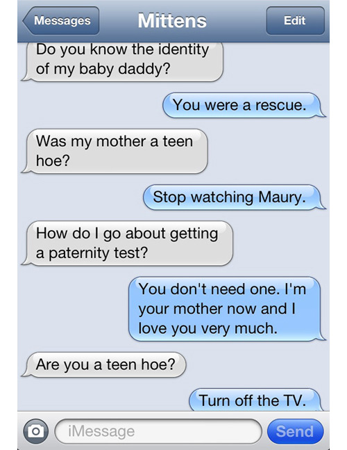 Funny text messages from dog