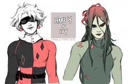 Harley/Ivy Drawings From This Weekend  ❤   Patreon + Ko-Fi   