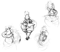 audiophilekitsune:  Doodles to get myself back in shape since I hadn’t been drawing for a couple days (also in an Aranea mood, what else is new). Wanted to try doodling live again since I know I won’t be able to stream tomorrow due to temperatures