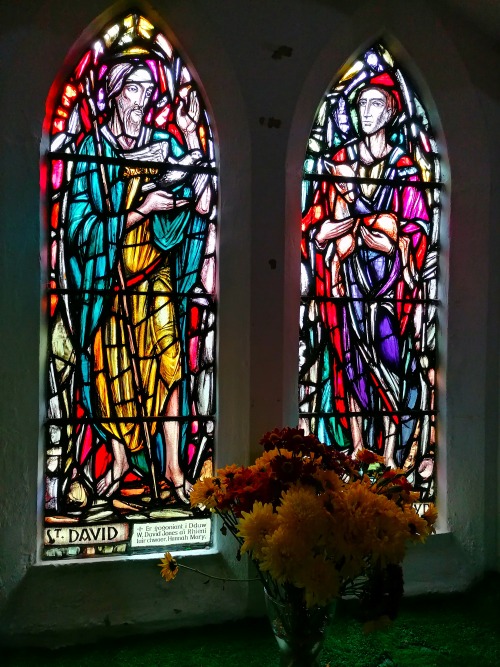 A Beautiful Pair Of Icons Of The Welsh St David And St Illtyd
