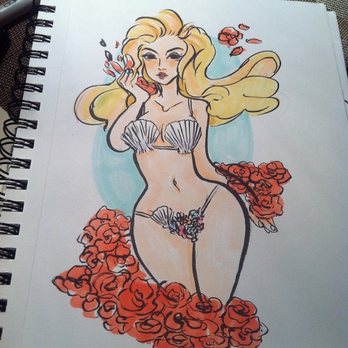 queenofgoldfish-art:  I love lady gaga’s Venus outfit with a burning passion…. 