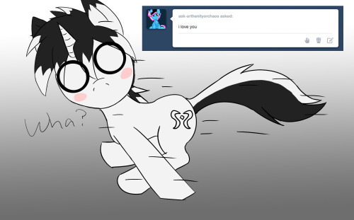 taboopony:  hay I never once promised good backgrounds  X3! *giggles* Poor guy~ 