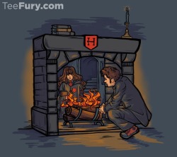teefury:  Witch in the Fireplace by khallion