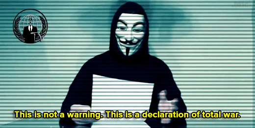 breelandwalker:micdotcom:Anonymous declares new war on Donald TrumpHacktivist collective Anonymous h