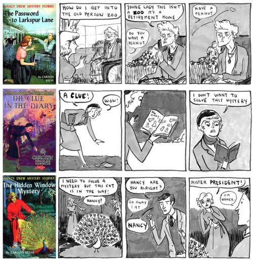 syblbranson:hi, here’s a full collection of the kate beaton nancy drew comics1, 2, 3, 4