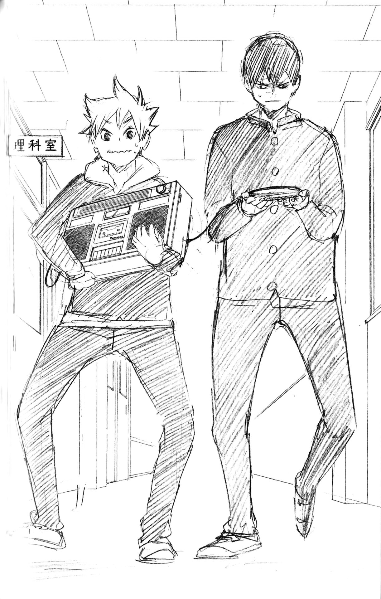 silveryogi:  harezora: Haikyuu!! Novel II: Pep rally before IH illustrations  Bonus: