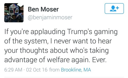 cumaeansibyl:  jaileyrhode:  EVER.  I never want to hear that shit regardless, but yes   I legit saw someone say “Trump isn’t robbing money from us, it’s people who take welfare who do that”