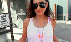 lucyhardin-blog: Gun Training at the Shooting Range ♡ Shay Mitchell