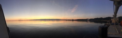 Sunset from the boat last night