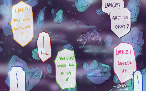 blf19: Lance and Ice.Some self-sacrifice Lance. (((((I love him so much…)))))tbc?(Thank you @