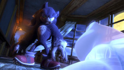 blackskullz:  letthespeedmendit:  Sonic looking pretty damn fierce in his werehog form. I find it quite an appealing design, it looks quite fierce and feral , but not too scary-looking to be unfitting Sonic form, the exaggerated physique and great fluffin