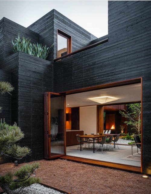 Good wood - heavenly dark tones create a lush and moody feel to this Venice Beach pad in LA, by Seba