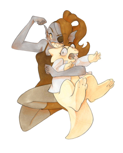 rozenn-blog:  Traditionnal sketch of those two ♥It’s relaxing to do those while coming back from work, I might do more! 