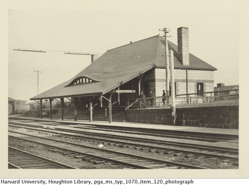 Richardson, H. H. (Henry Hobson), 1838-1886, architect. Photographs of stations for the Boston and A