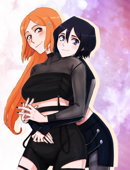 nya-namins:RukiHime commission I ordered from @star-snail back in January It was Orihime’s idea to t