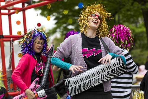 The Westford Kiwanis 50th anniversary Apple Blossom Parade on Main Street on May 12, 2018. [Wicked L