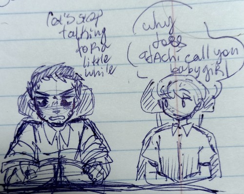 Dont Have Energy To Draw Them All In Digital So You Get Pen Sketches From A Boring Class