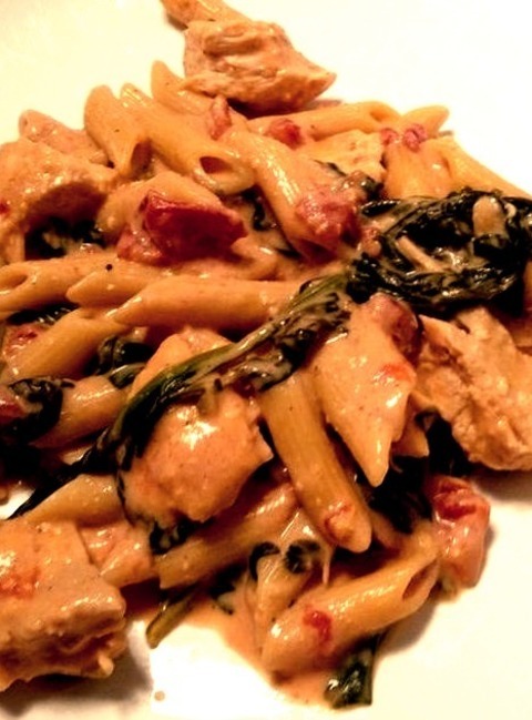 Parmesan - Penne Rosa With Parmesan Crusted Chicken