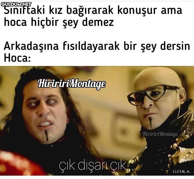 Sınıftaki kız bağırarak...