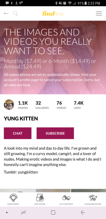 yungkiitten: I’ve just updated my previews! This is my #1 platform Findrow and what I have to 