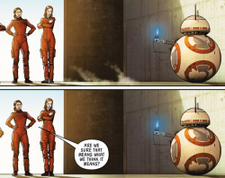 skyguyed:  senator-organa:  bb-8 is actually flicking everyone off, confirmed  this is what I originally read it as and nobody believed me 
