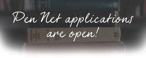 pen-net:Pen net applications: OPEN!Hello! Welcome to Pen Network, a network exclusively for writers 