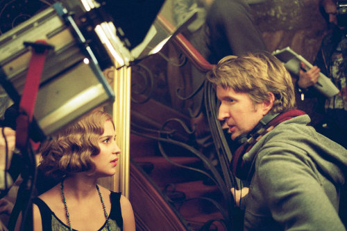 Tom Hooper with Eddie Redmayne and Alicia Vikander while filming The Danish Girl (2015)