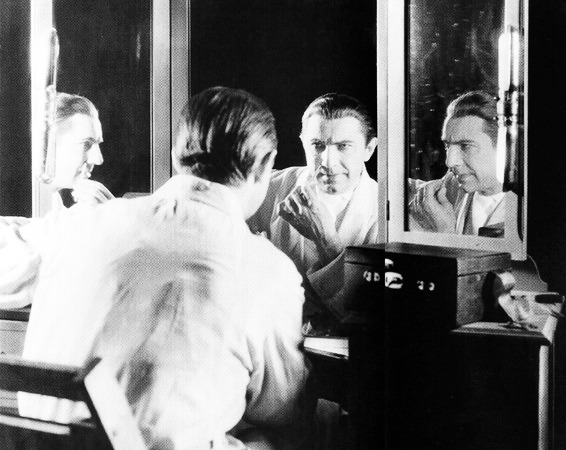 vampiresandvixens:  Bela Lugosi in his dressing room while filming “Dracula”.