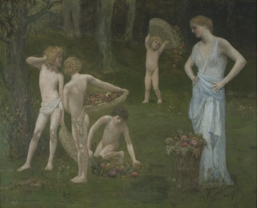 Le Verger, Les Enfants au verger, L’Automne = The Orchard, Children in the Orchard, AutumnPierre Puv