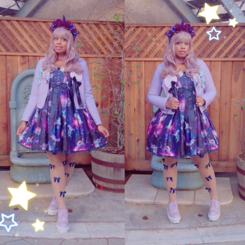 skullita: I can’t stay away from the galaxy prints… This was supposed to be a coord for