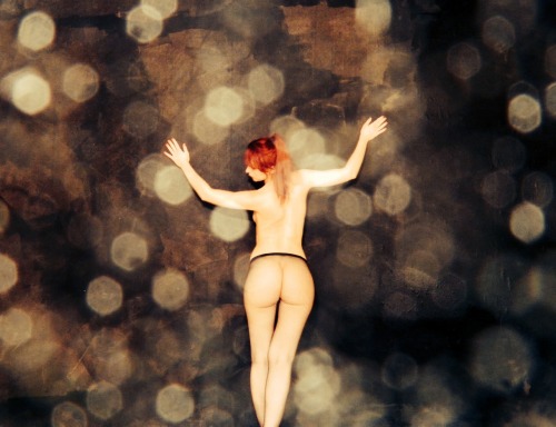 myselfnude:  One of my older photos with red hair. self portrait by http://myselfnude.tumblr.com/ 