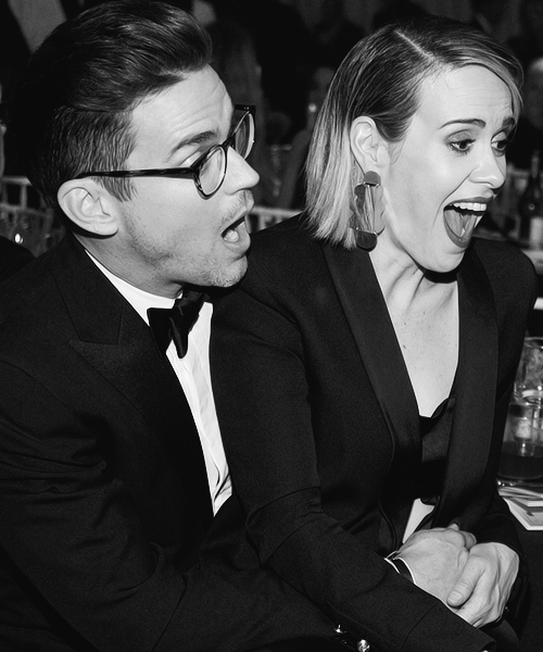 moonchild30:  Matt Bomer and Sarah Paulson attend amfAR’s  Inspiration Gala Los