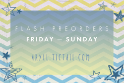 aryll:  PREORDERS! 3 DAYS ONLYAs promised on Twitter, I’m having a 3 DAY PREORDER SALE!  This weekend, from Friday to Sunday, you’ll be able to preorder any of these if you missed them last week.I also have something new: POSTCARDS! 👀✨ Please