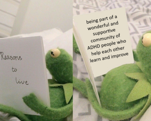 adhdmorelikeyaydhd: i am very tired and decided that there were not enough wholesome adhd memes in m