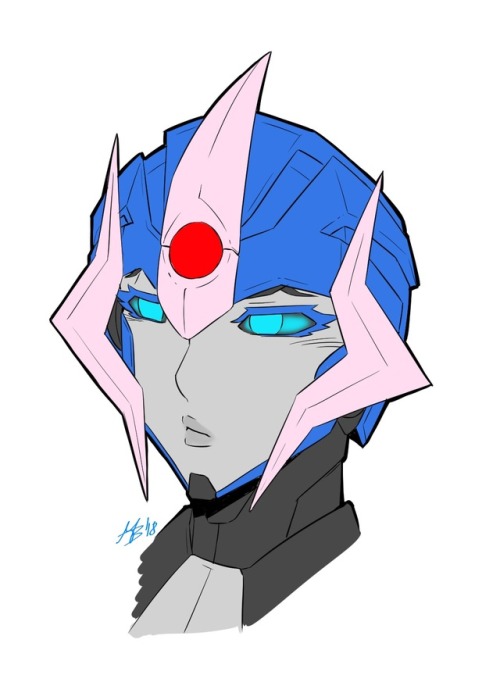 Arcee with a nose.Just Arcee. With a nose.Some graphic experiment, let me know your thoughts. I foun