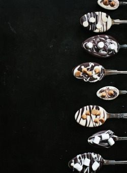 thecakebar:  Hot Chocolate Spoons Dip them