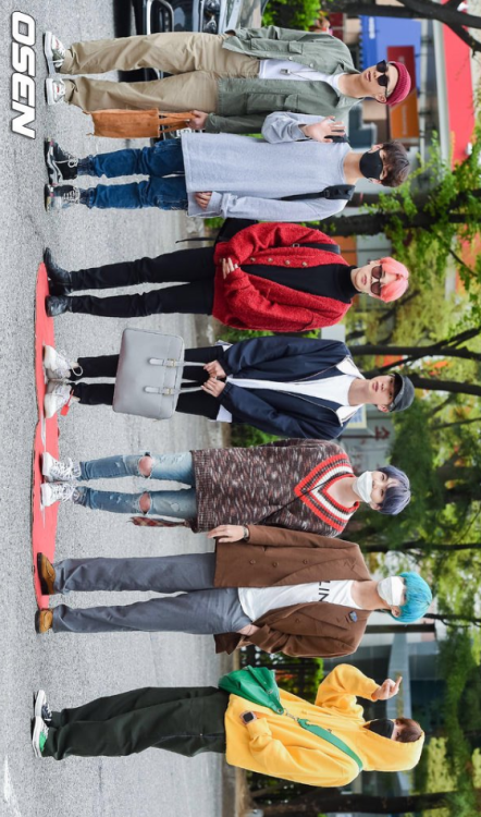 mimibtsghost: 190419: BTS ON THEIR WAY TO MUSIC BANK | Cr on pics