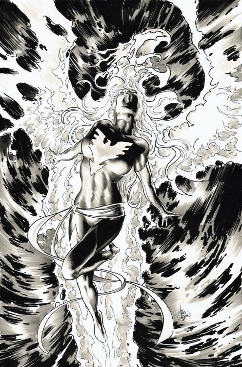 ungoliantschilde:  black and white artwork by Mike Deodato, Jr.