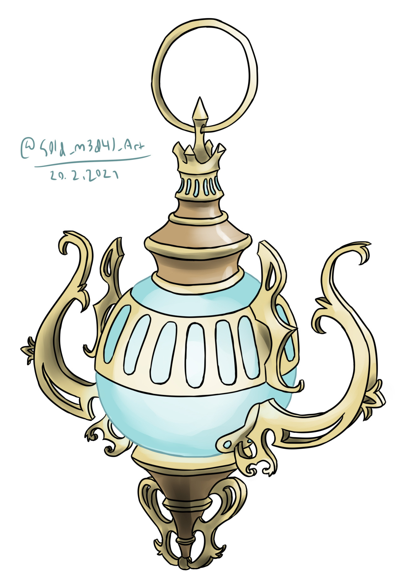 The Lamp of Knowledge. Can you guess what tomorrow's drawing will be? :-)