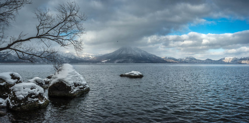 Lake Shikotsu, Hokkaido, Japan. 