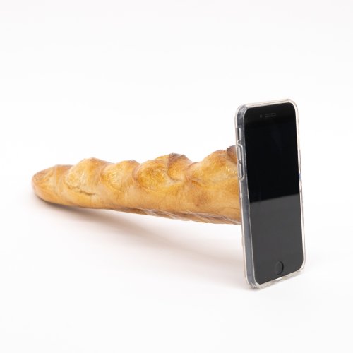 997:Baguette iPhone Case ($175)Baguette, resin, plastic, rubber and dummy iPhone 8Bailey Hikawa2019
