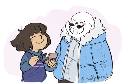 jf-madjesters1:Imagine them dancing to this song I love imagining Frisk teaching Sans and Papyrus ab