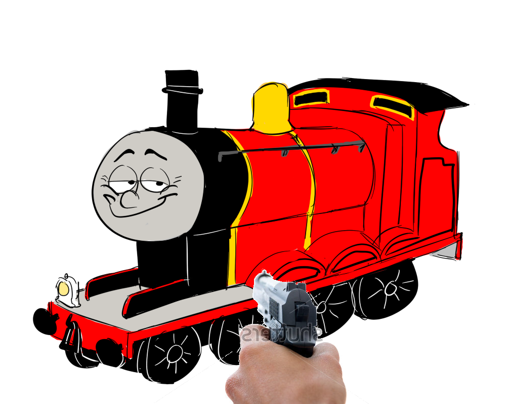 Colored page James the red engine painted by User not registered