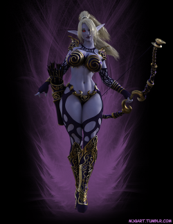 kira3d:  Heya gang! Was messing around with finishing up yet another new character I had in my head and this is what I came up with ^^ I fucking love her :D Wanted to make a night elf like character, got a lot of inspiration from my favorite bae Sylvanas