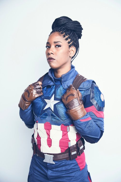 superheroesincolor:Captain America #Cosplay by Krystina Arielle “Look at me… I’m the Captain now.”Ph