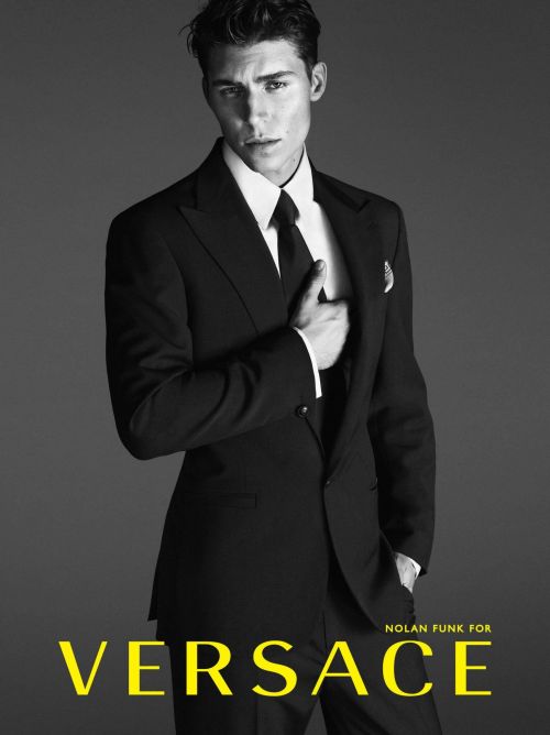 menandfashion:  VERSACE Spring/Summer 2014 campaign Nolan Funk by Mert and Marcus 