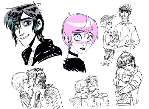 tenyai:Soft squishy Zouxie procrastesketch dump ;_;AHHHHHHHHHH