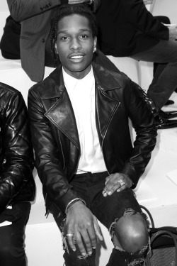 Senyahearts:  A$Ap Rocky - Front Row At Christian Dior, Spring 2014 Couture 