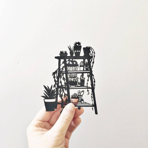 Botanical Papercuts by Jesica BaldryJessica is a Bristol based artist who makes beautifully intricat