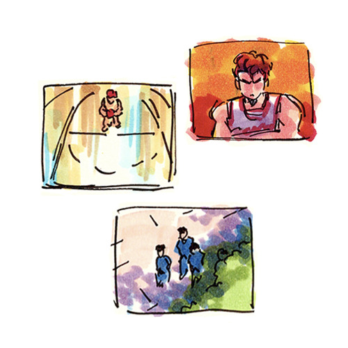 Sketches While Watching/reading Slam Dunk